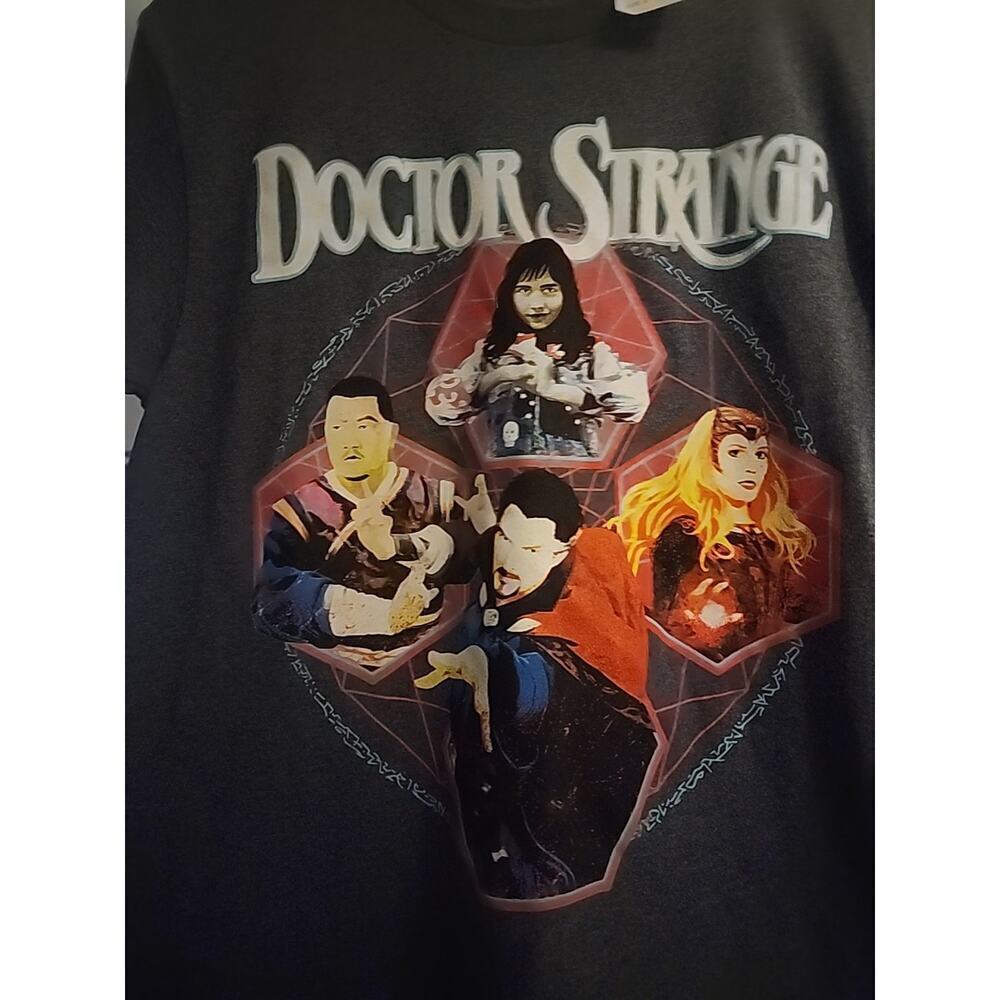 Marvel The Infinity War Womens Dr. Strange Charcoal Heather Shirt New Small CR10 - Picture 2 of 5